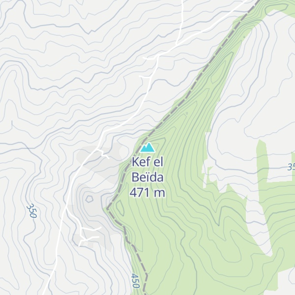 Map of Kef el Beïda