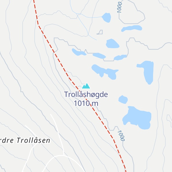 Map of Trollåshøgde