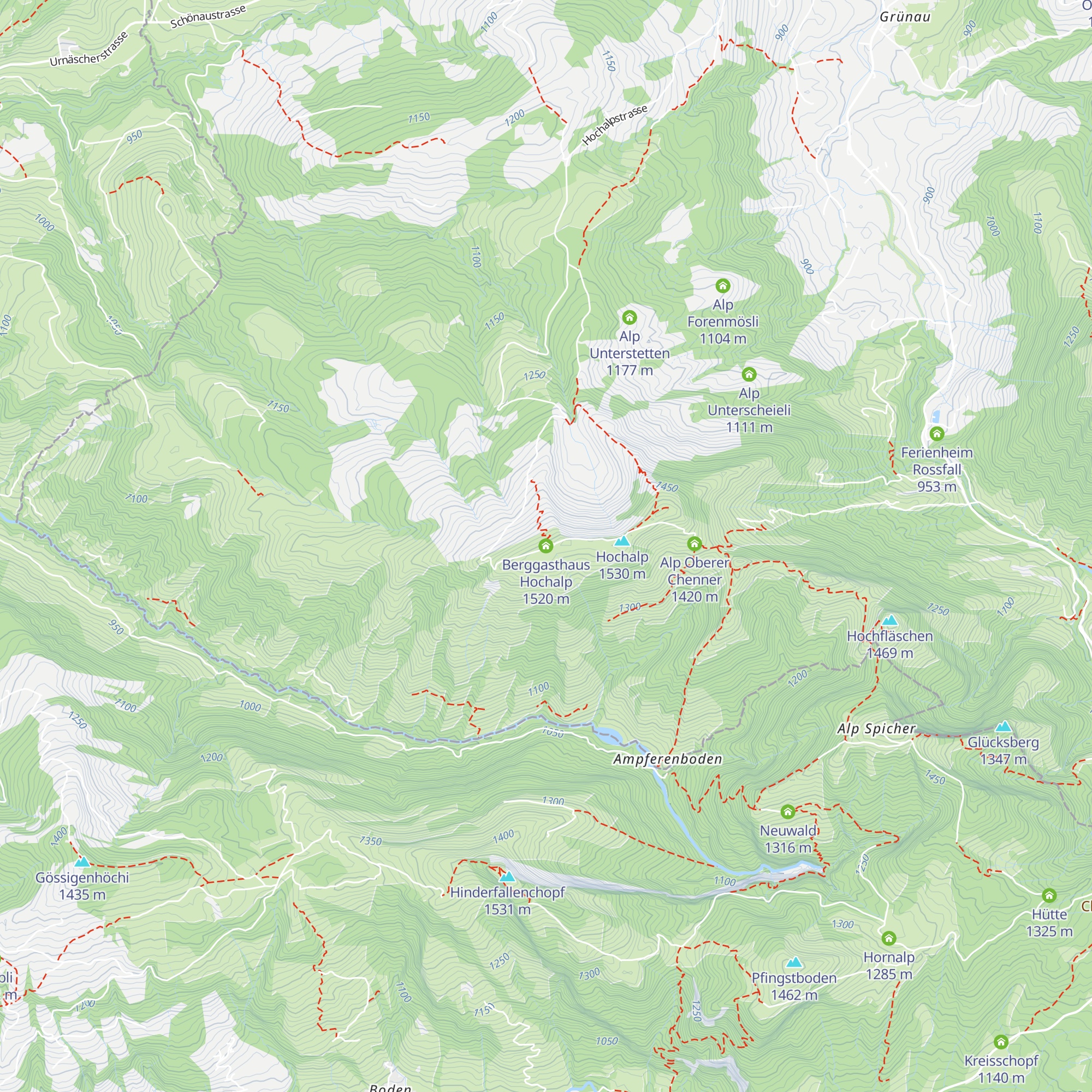 Berggasthaus Hochalp map
