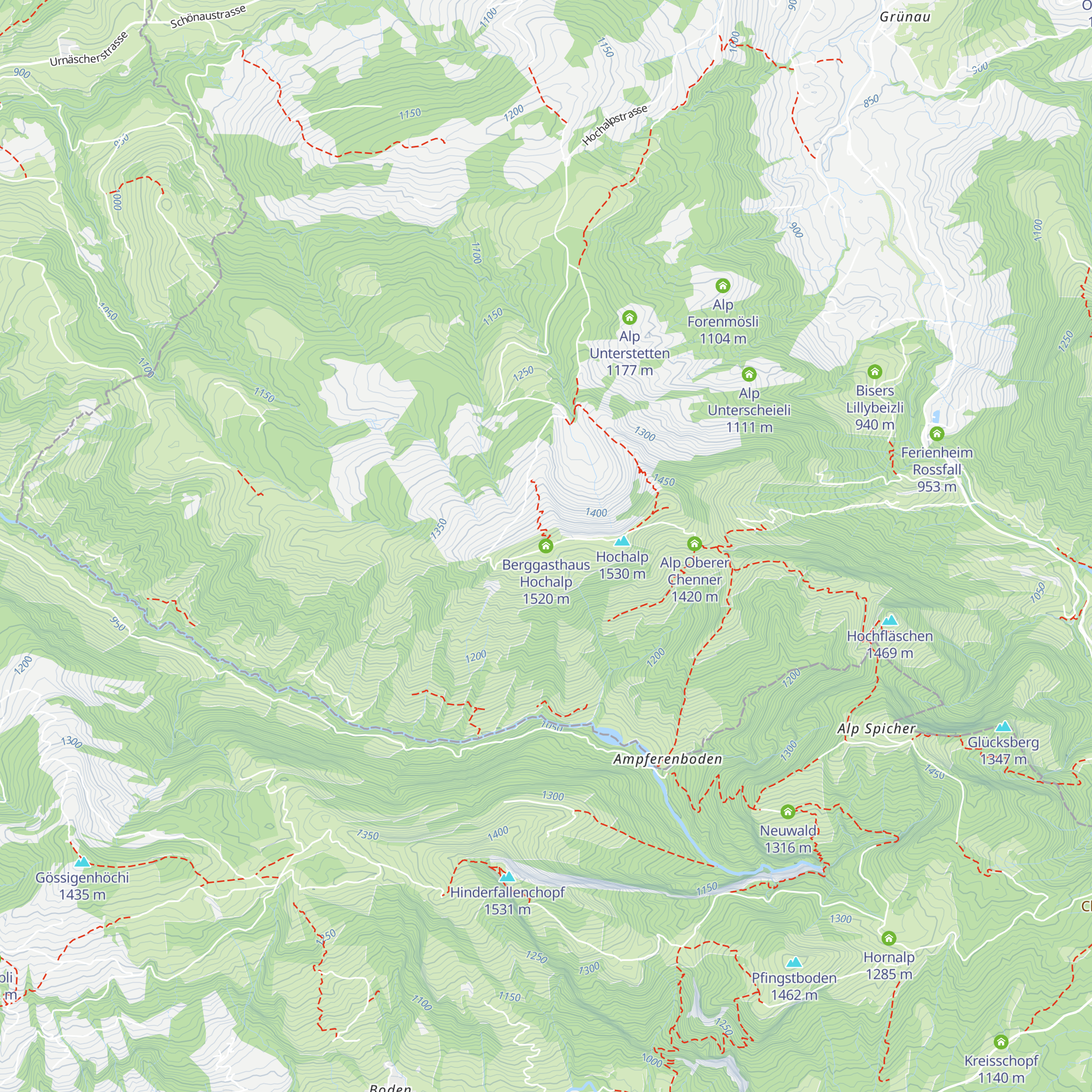 Berggasthaus Hochalp map