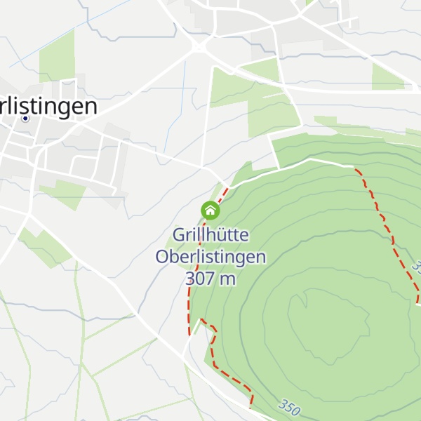 Map of Grillhütte Oberlistingen
