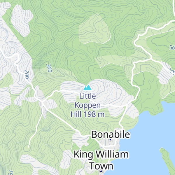 Map of Little Koppen Hill
