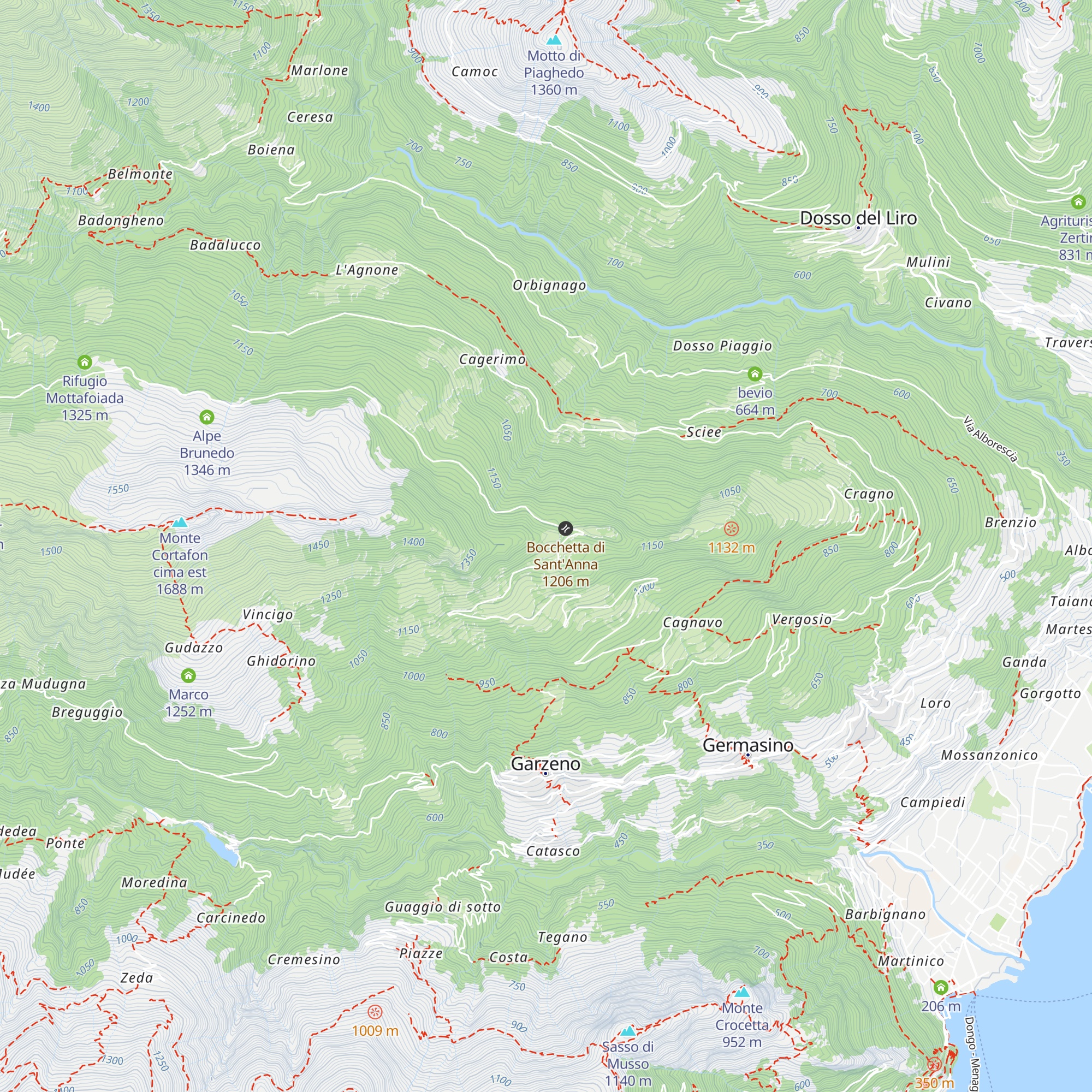 Chiesetta Alpini Germasino map