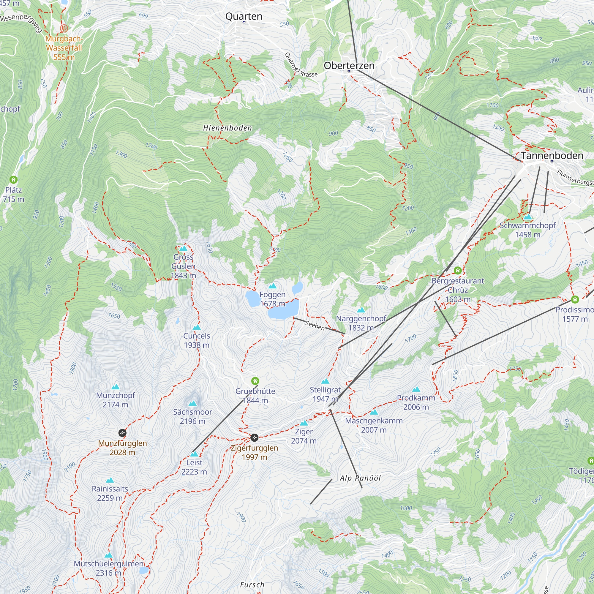 Seebenalp map