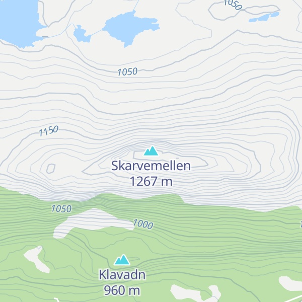 Map of Skarvemellen