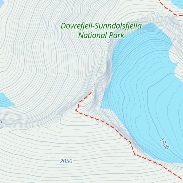 Map of Vesttoppen