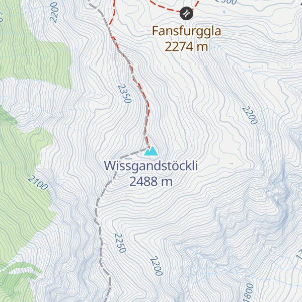 Map of Wissgandstöckli