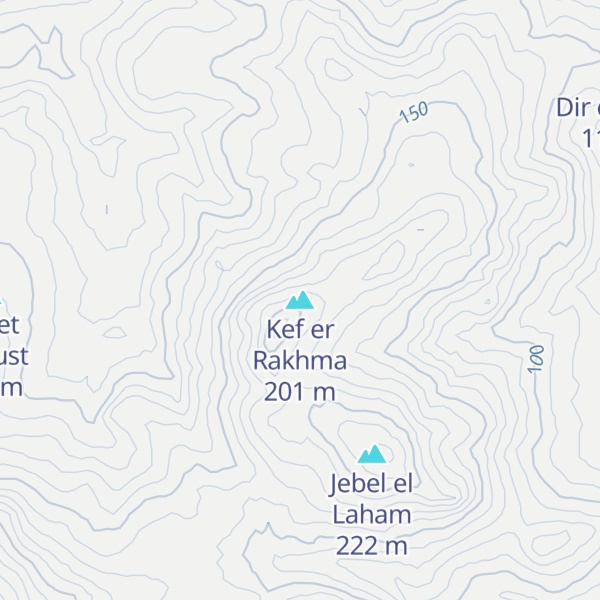 Map of Kef er Rakhma