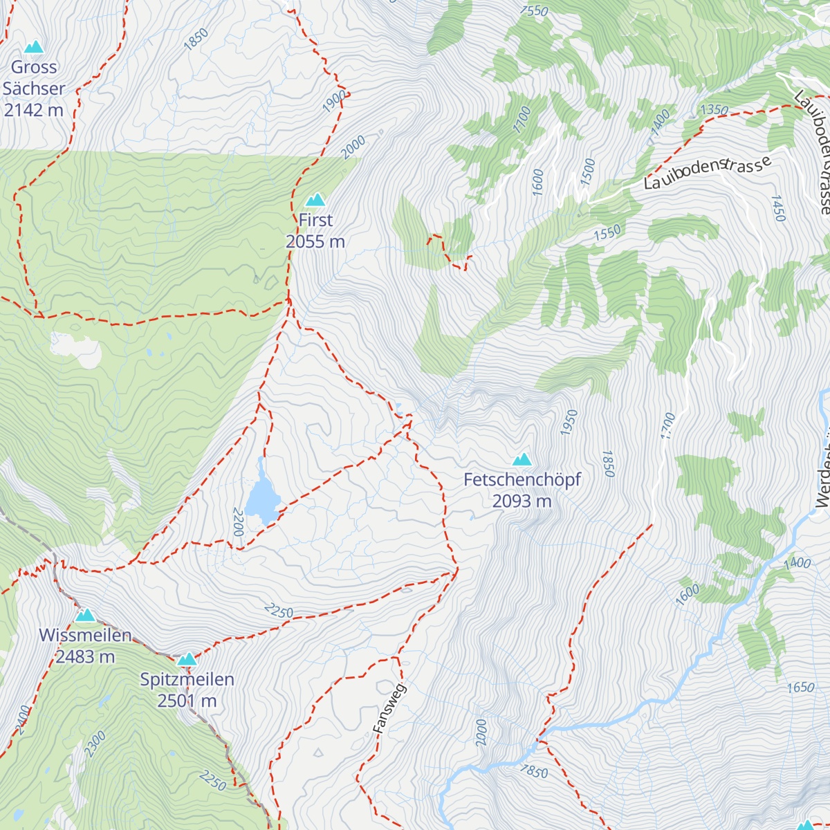 Spitzmeilenhütte map