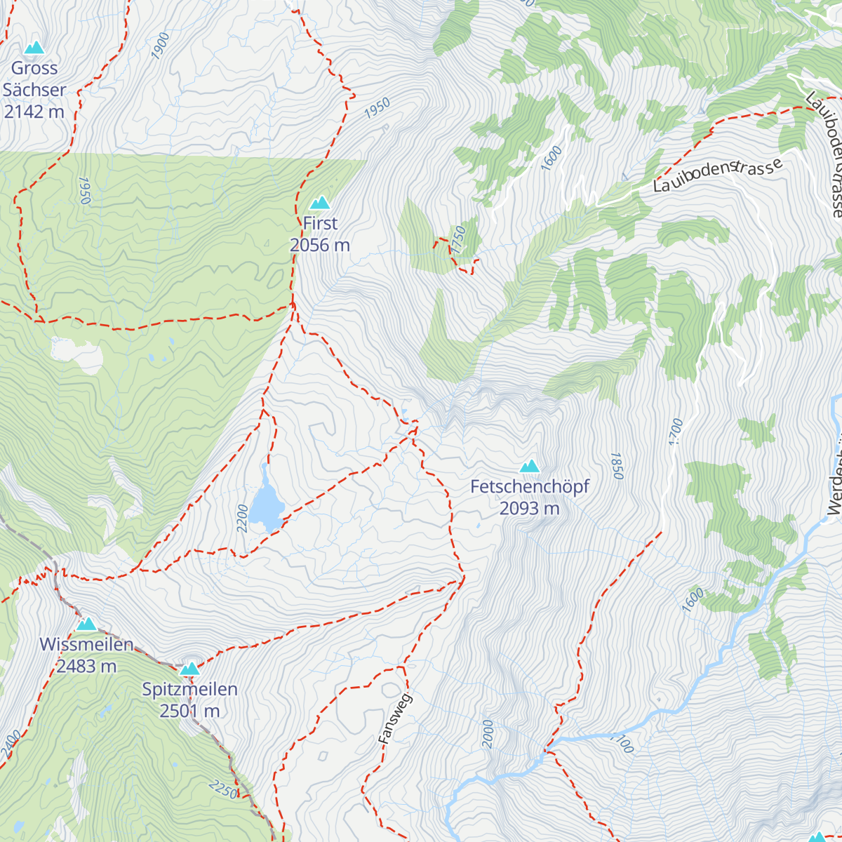 Spitzmeilenhütte map