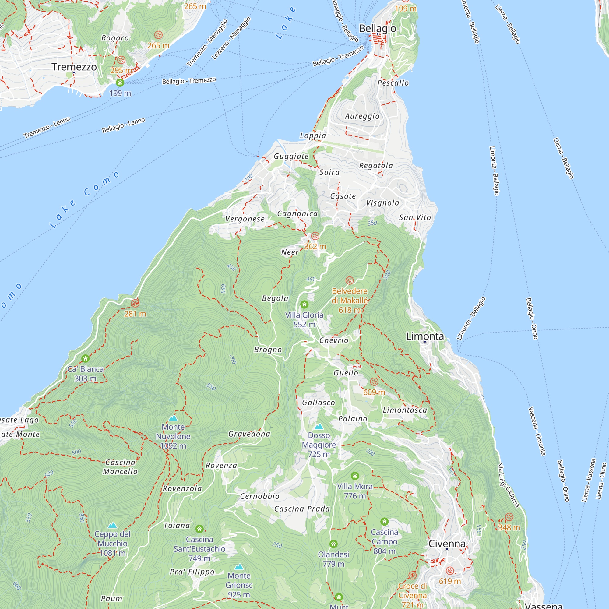 Villa Gloria map