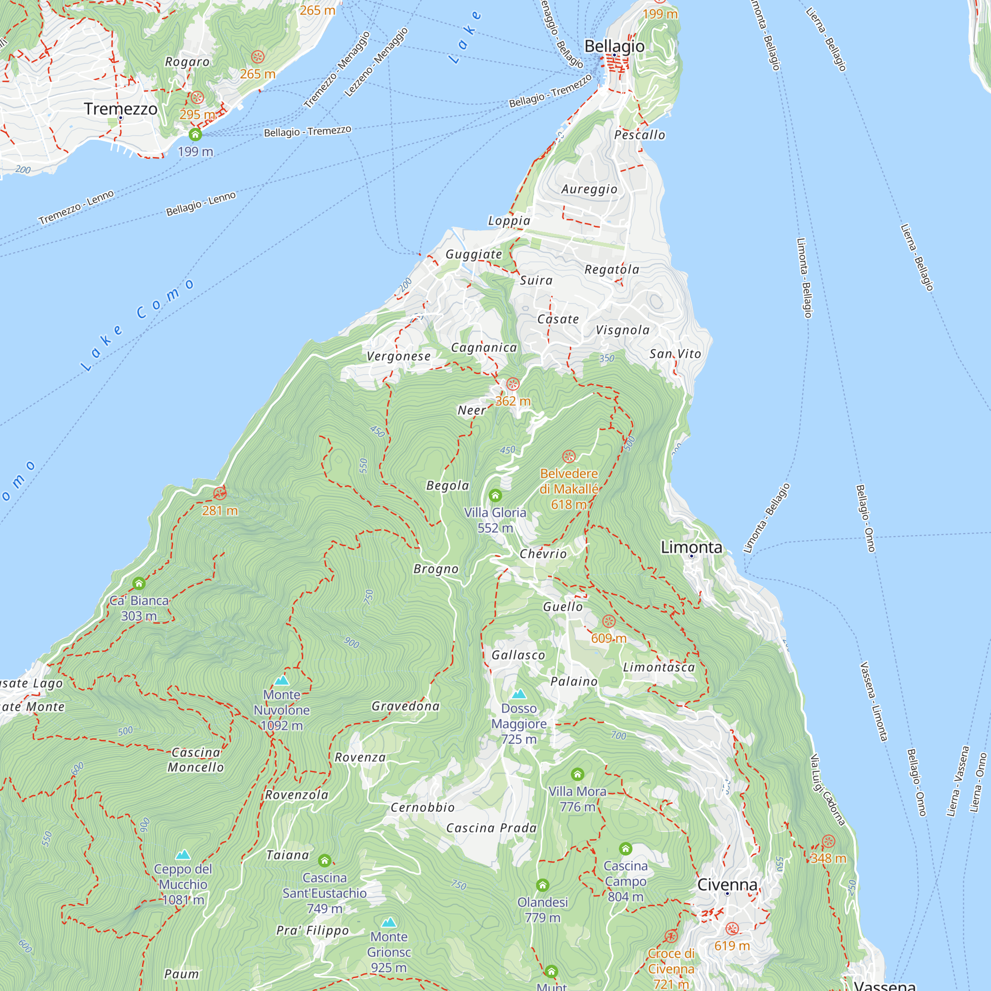 Villa Gloria map