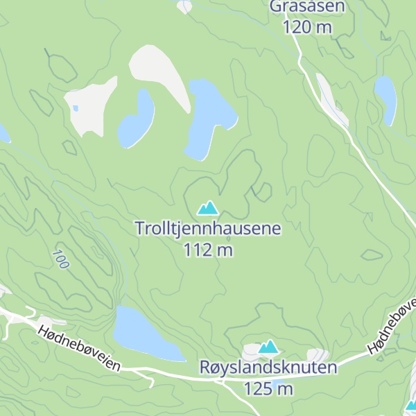 Map of Trolltjennhausene