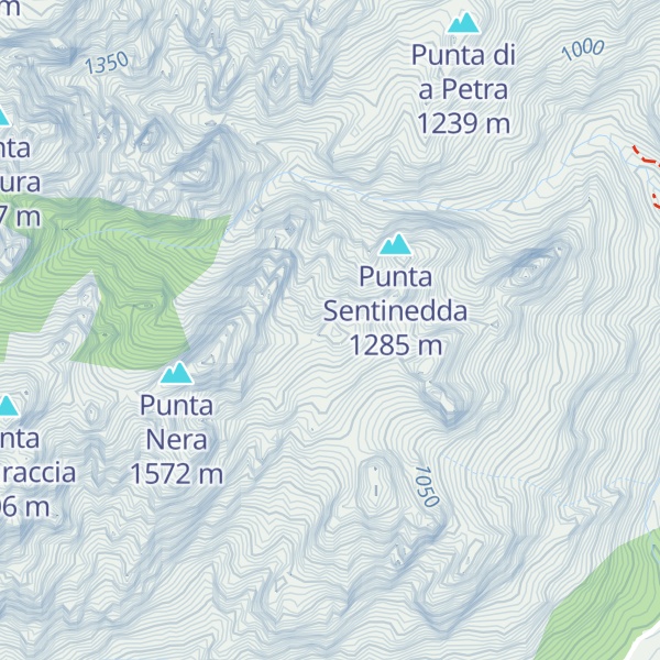 Map of Punta Lunarda