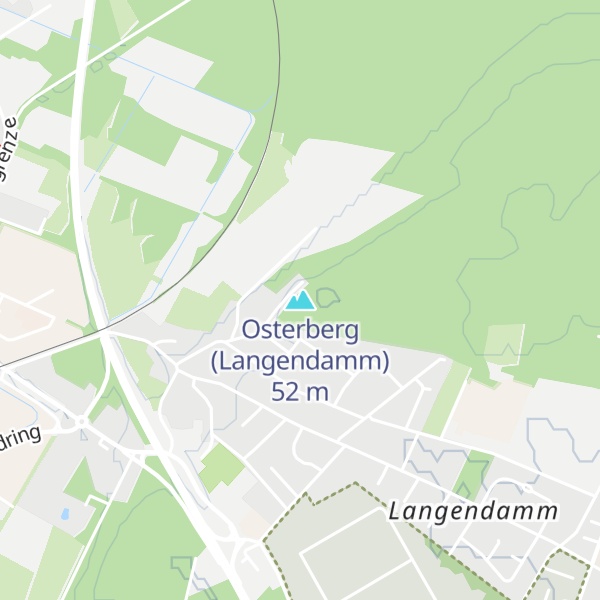 Map of Osterberg (Langendamm)