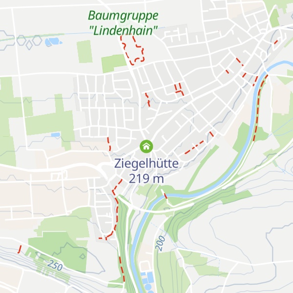 Map of Ziegelhütte