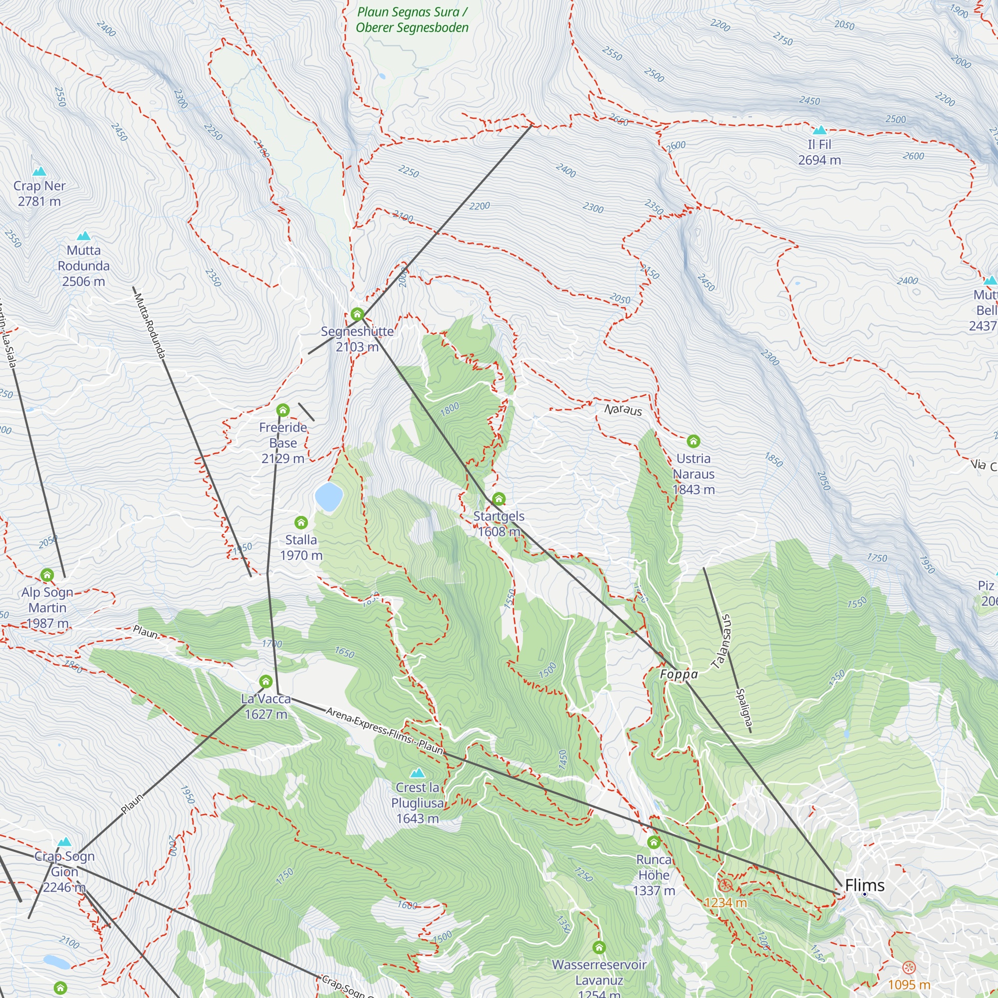 Startgels map