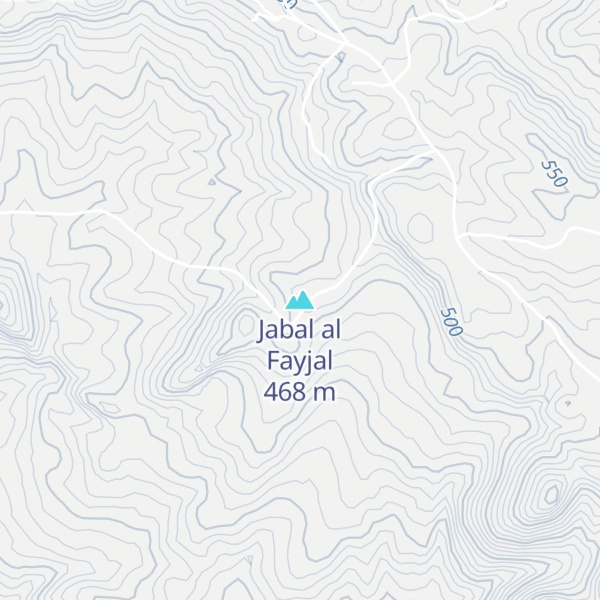 Map of Jabal al Fayjal