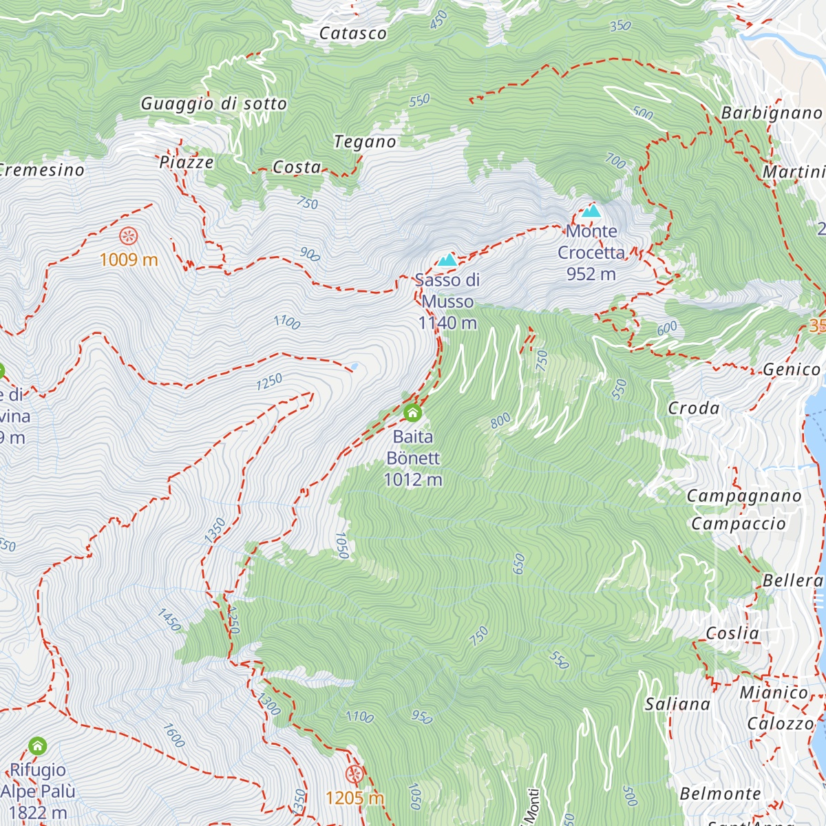 Baita Bönett map