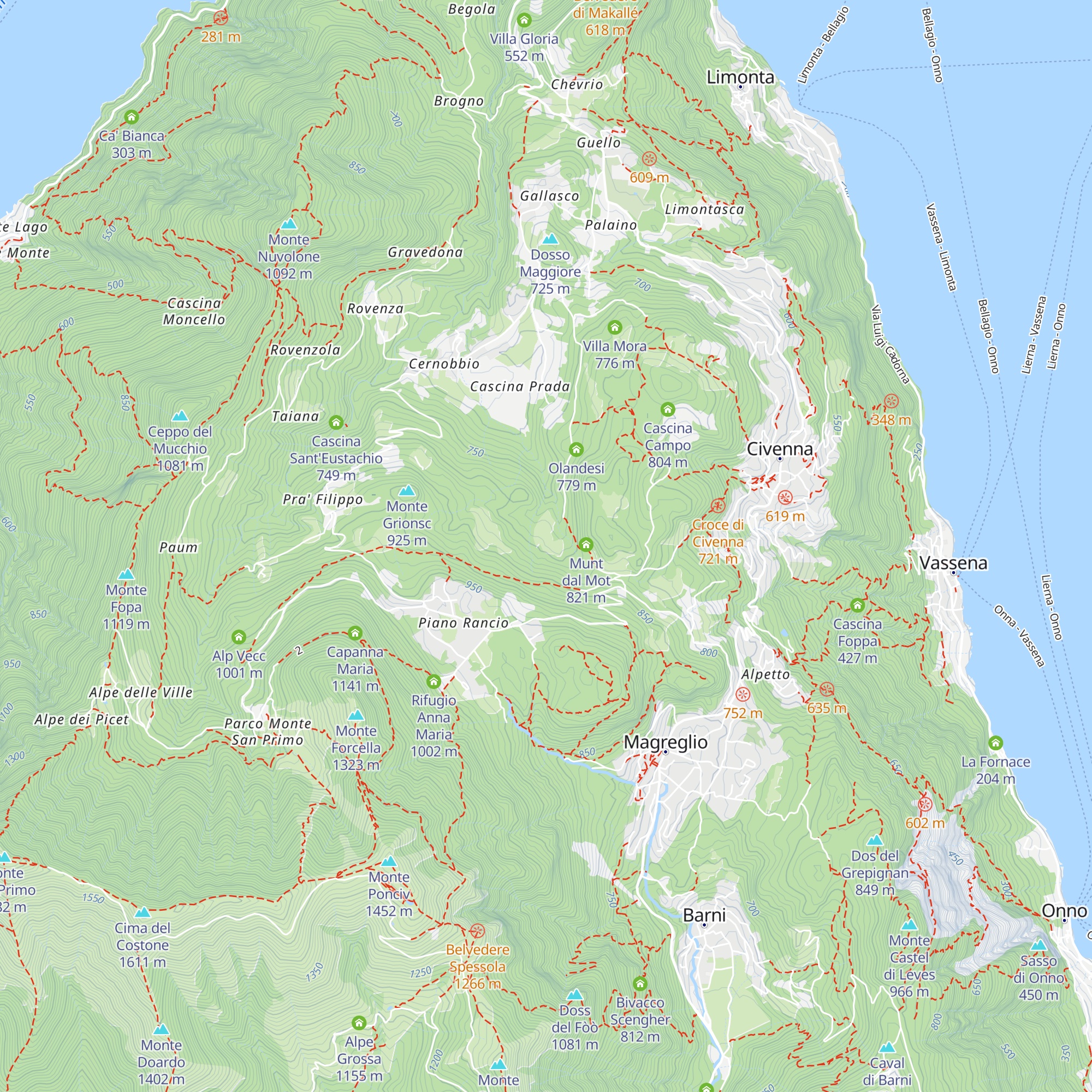 Cascina Giacca map