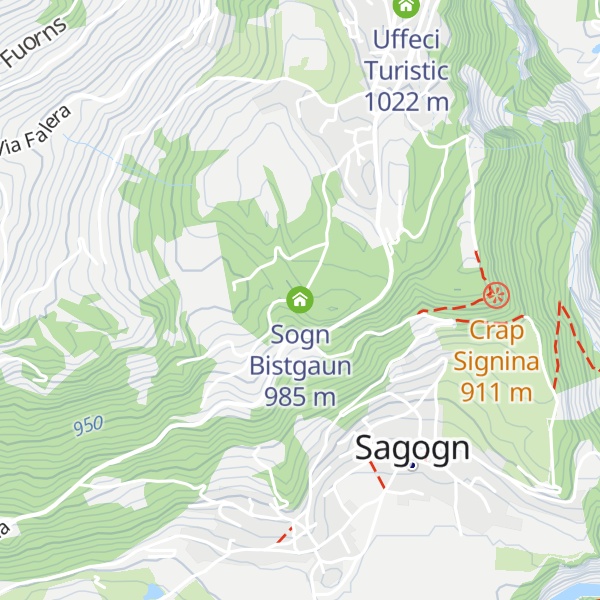 Map of Sogn Bistgaun