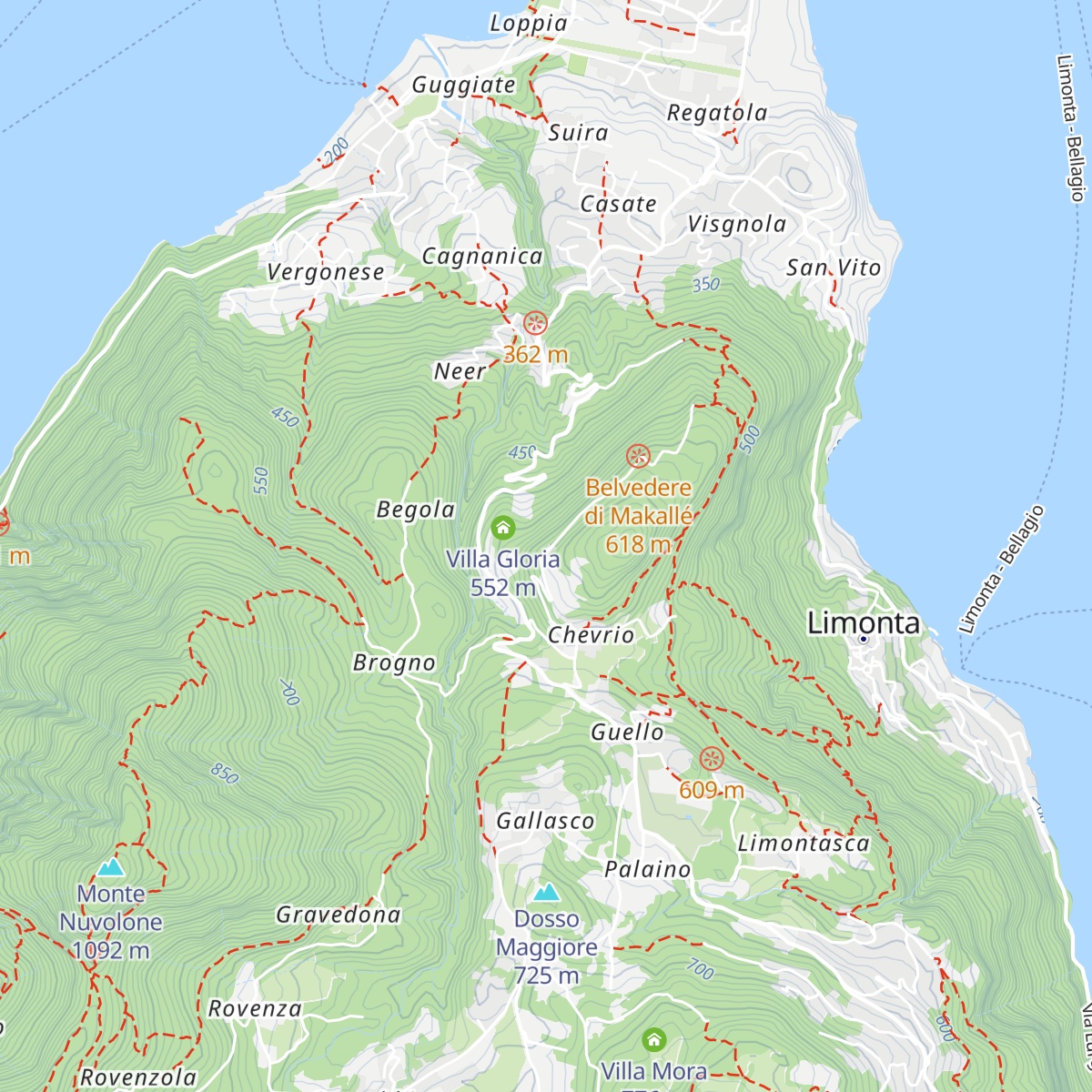 Baita Belvedere map