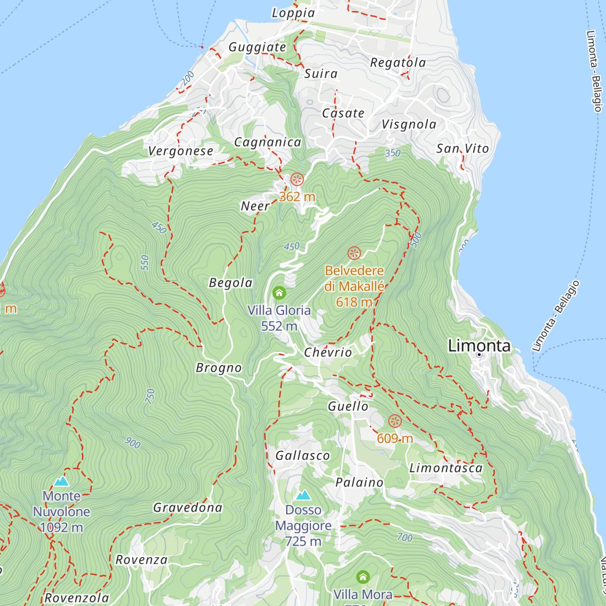 Baita Belvedere map