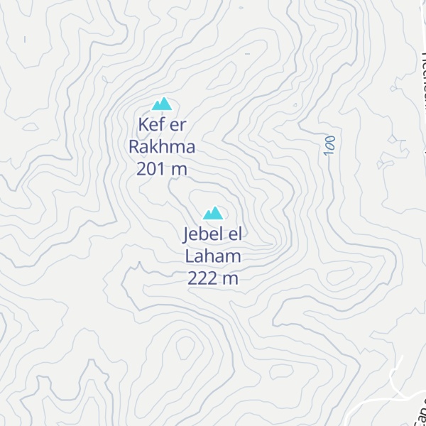 Map of Jebel el Laham