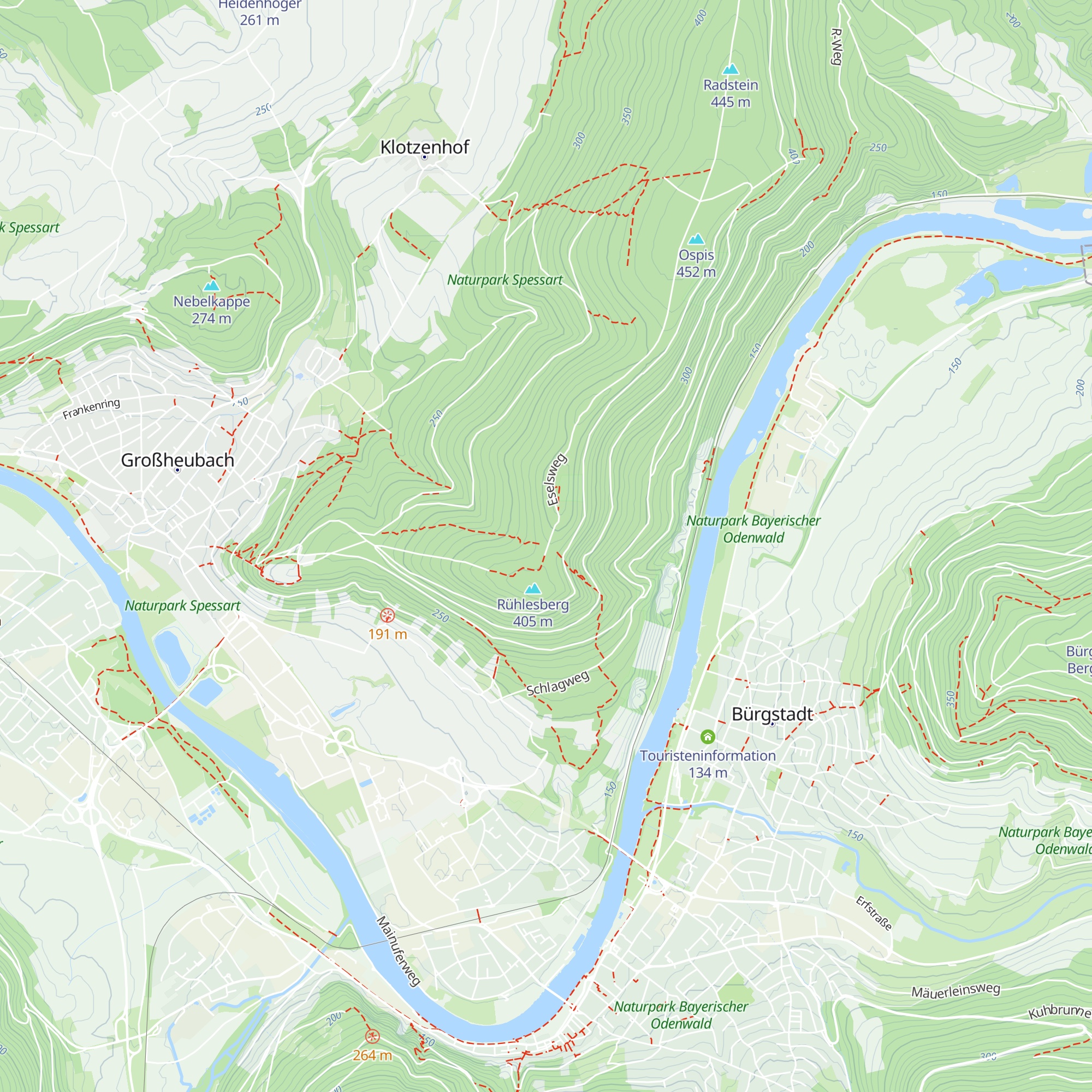 Schutzhütte Heunenschüssel map