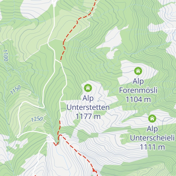 Map of Alp Unterstetten
