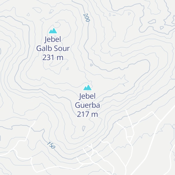 Map of Jebel Guerba