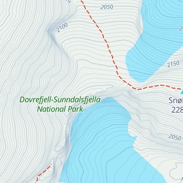 Map of Midttoppen