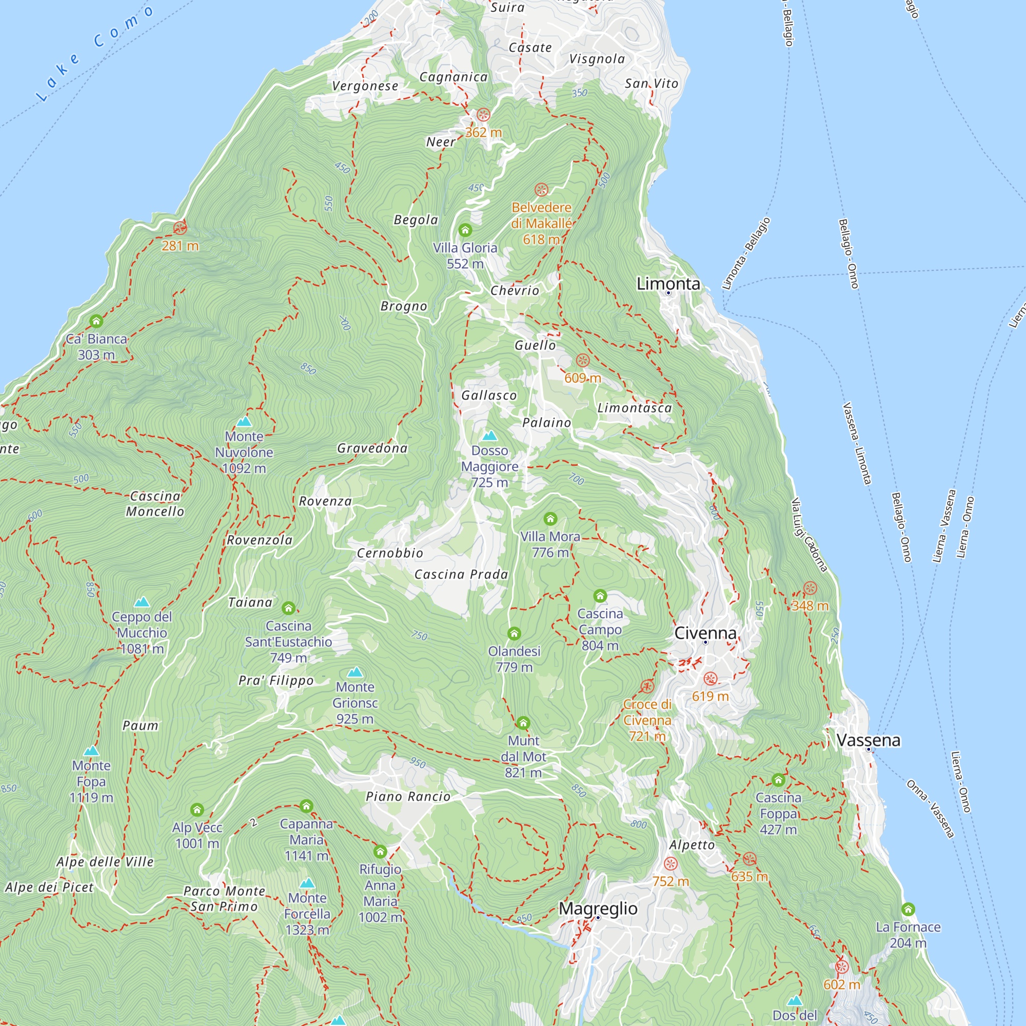 Portineria Villa Mora map