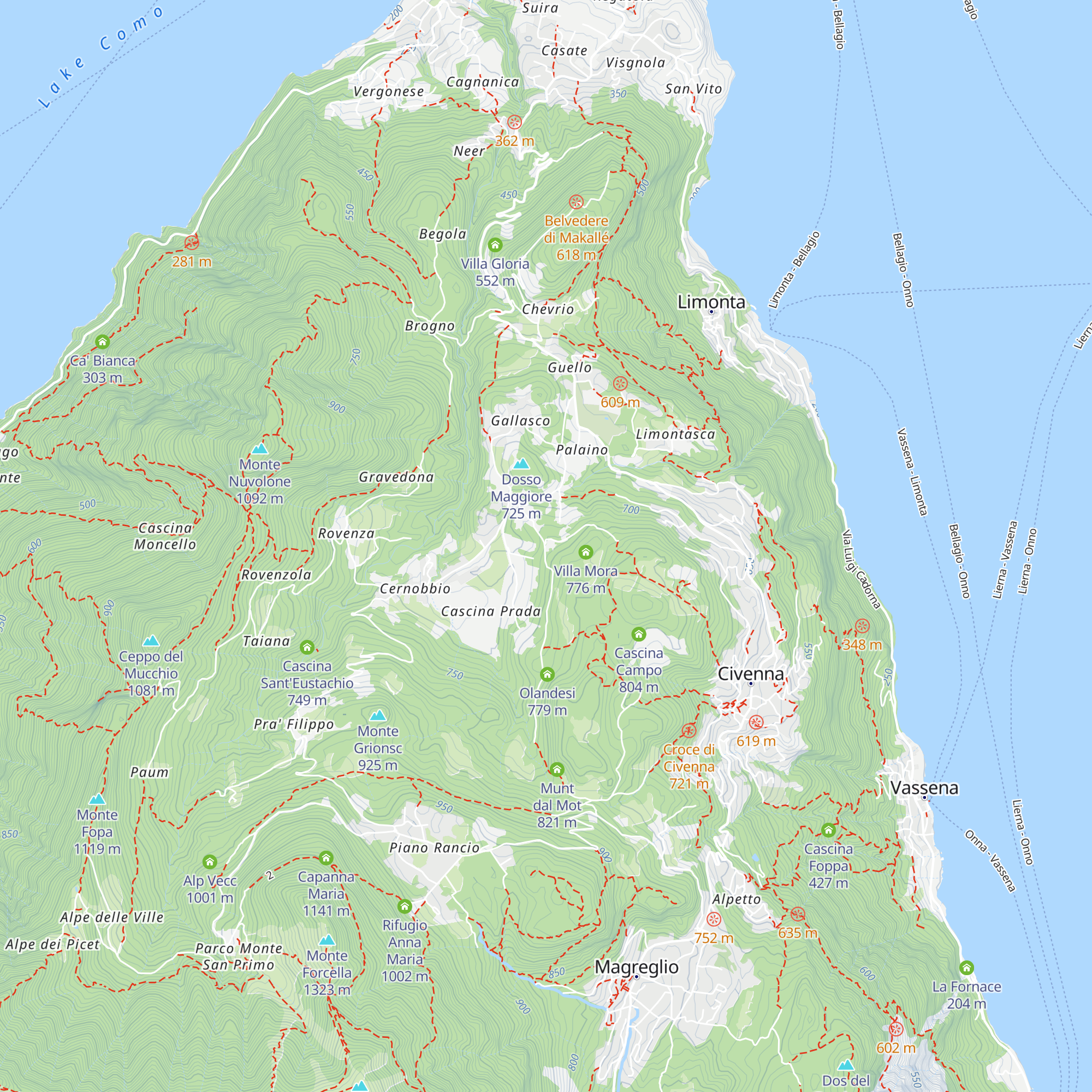 Portineria Villa Mora map