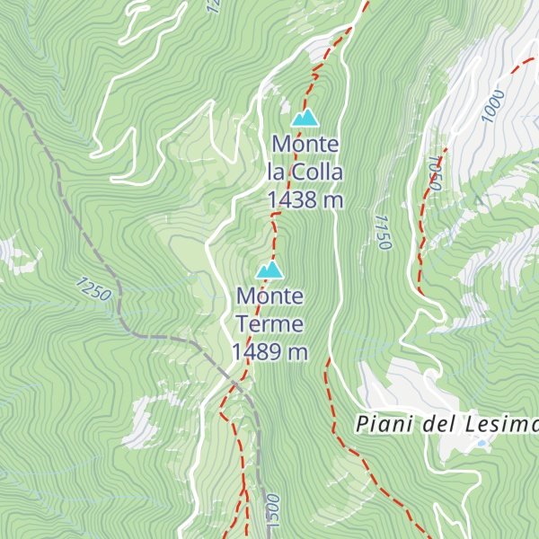 Map of Monte Terme