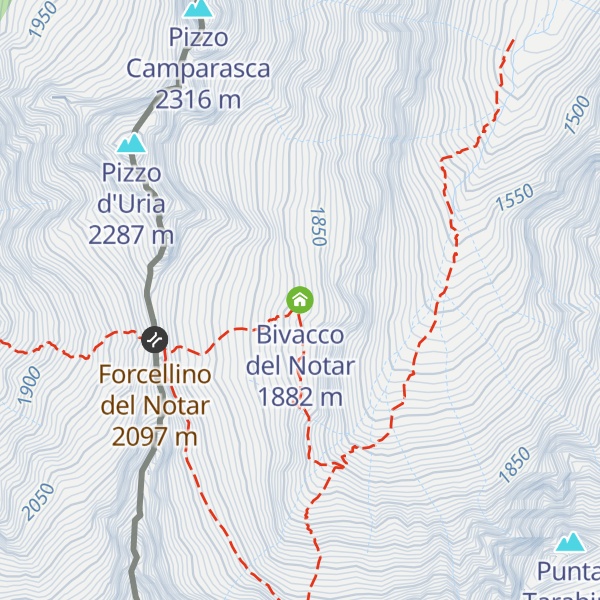 Map of Bivacco del Notar