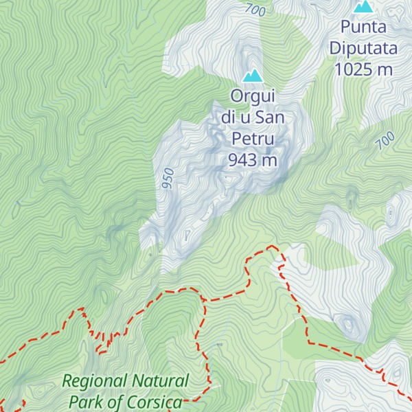 Map of Punta Tafonata di i Paliri