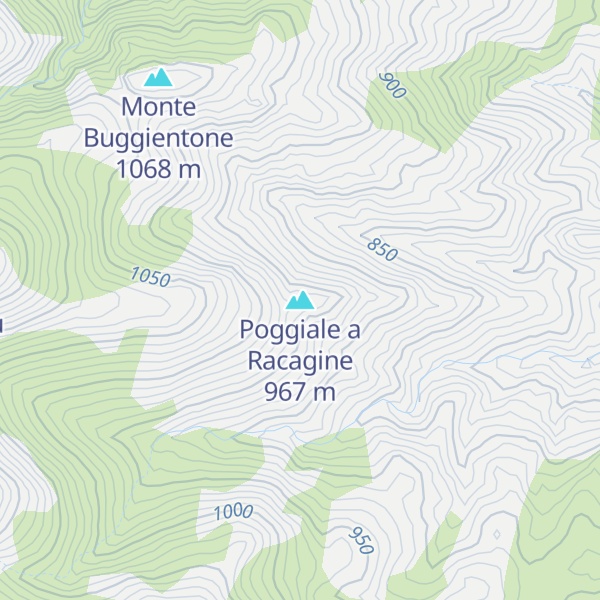 Map of Poggiale a Racagine