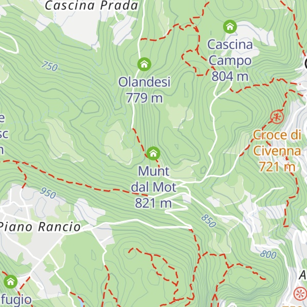Map of Munt dal Mot