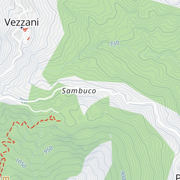 Map of Gîtes les Chalets de Vezzani