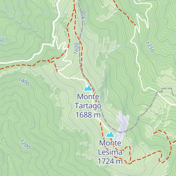 Map of Monte Tartago