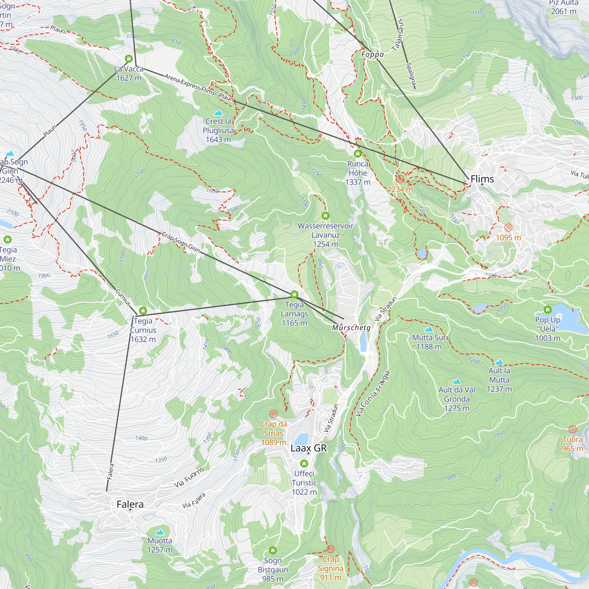 Tegia Larnags map