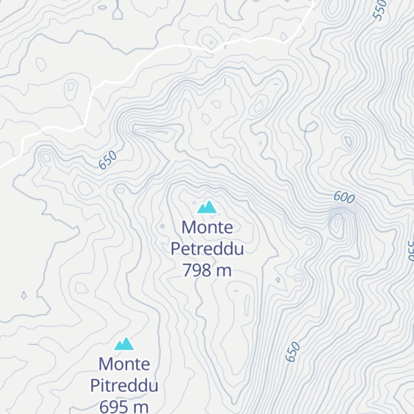 Map of Monte Petreddu
