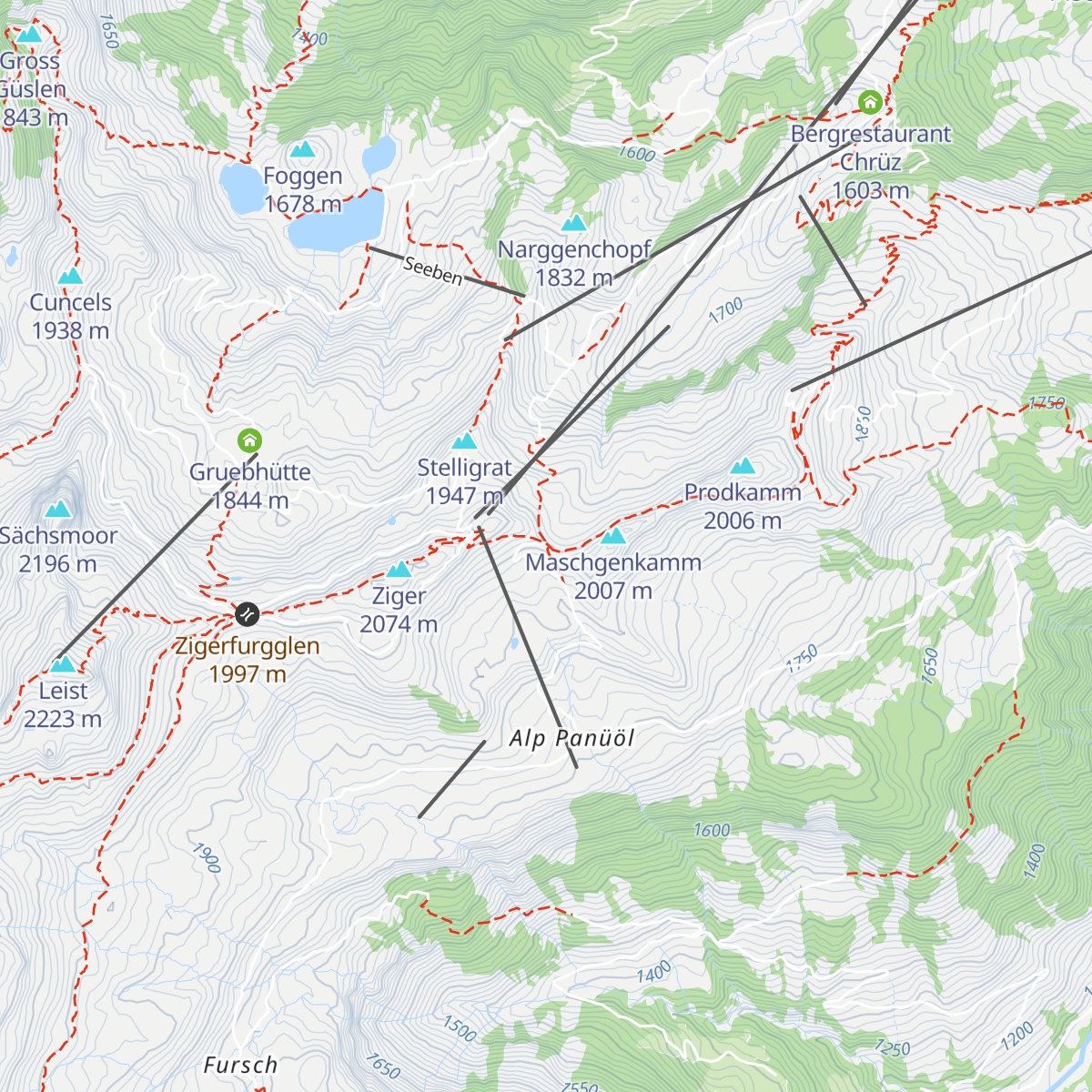 Maschgenlücke map
