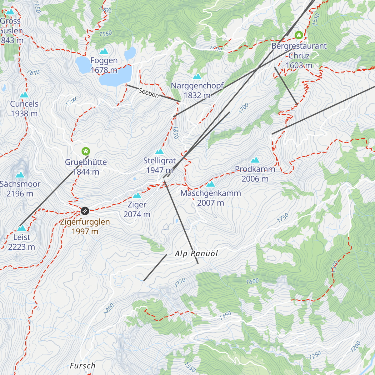 Maschgenlücke map