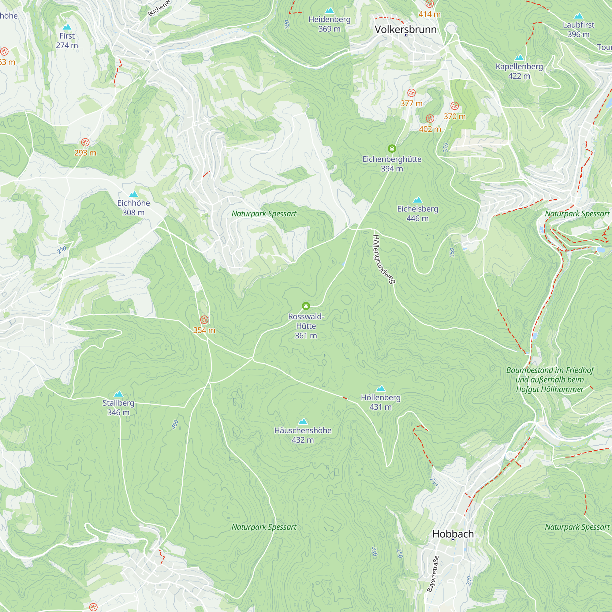 Rosswald-Hütte map