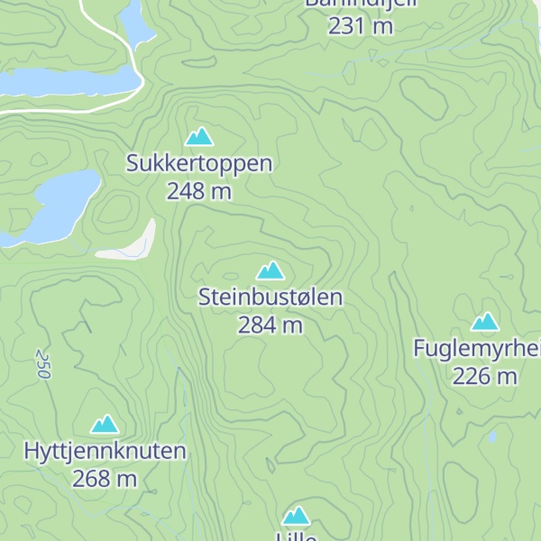 Map of Steinbustølen