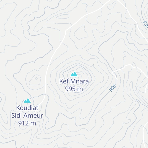 Map of Kef Mnara
