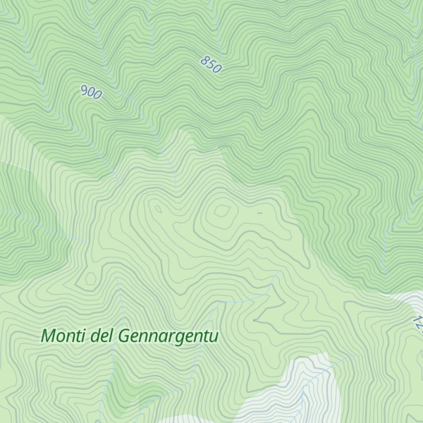 Map of Bruncu S'Iscova