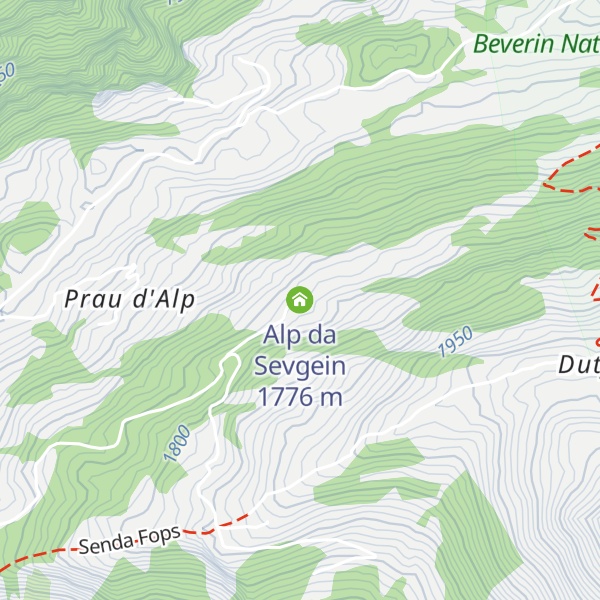 Map of Alp da Sevgein